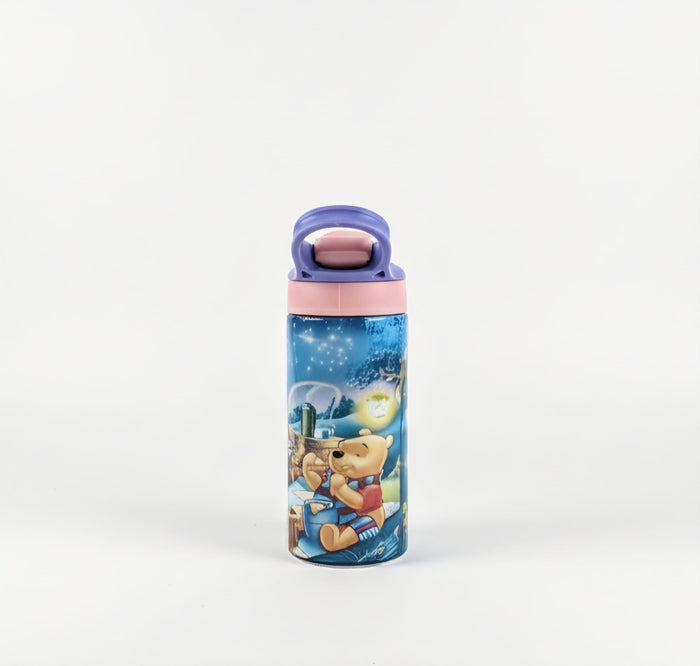 Winnie the Pooh - 12oz Kids Flip Insulated Bottle - Sublimated Product - Craftique Fusion Ltd