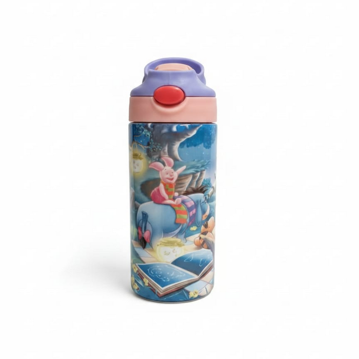 Winnie the Pooh - 12oz Kids Flip Insulated Bottle - Sublimated Product