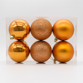 X-MAS BALL BRONZE 10CM 6PCS Deventor