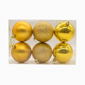 X-MAS BALL GOLD 10CM 6PCS Deventor