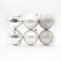 X-MAS BALL SILVER 10CM 6PCS Deventor
