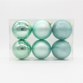 X-MAS BALL TURQUOISE 10CM 6PCS Deventor