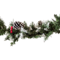 X-MAS GARLAND WITH CONE BERRIES & SNOW 180CM Deventor