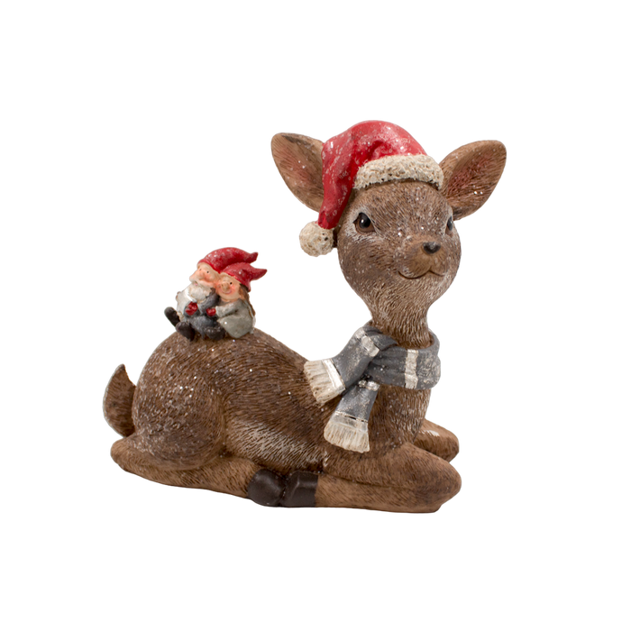 X-MAS STANDING DEER 11X5X16CM Deventor