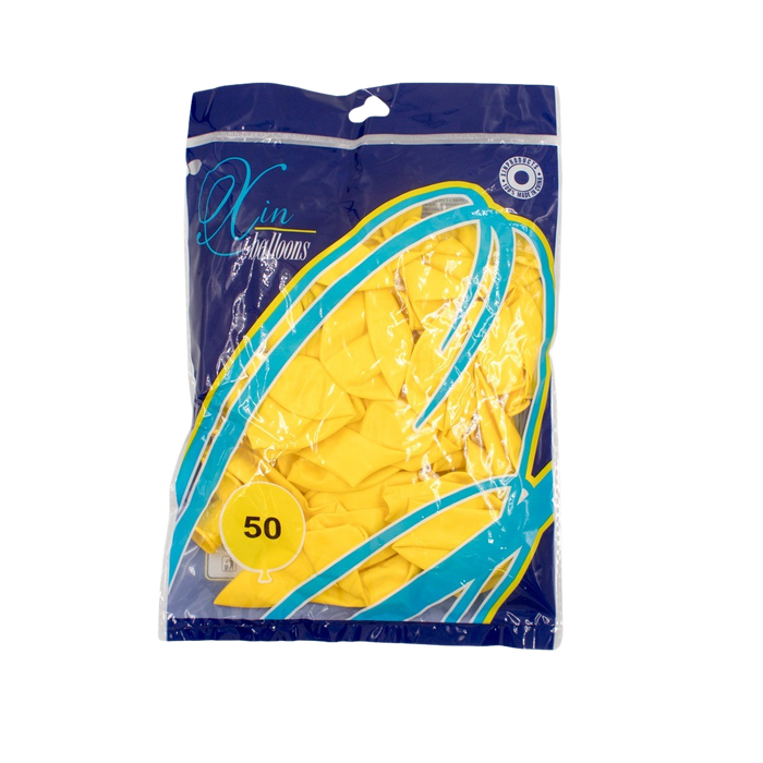 YELLOW LATEX BALLOON 30CM - 50PCS Deventor