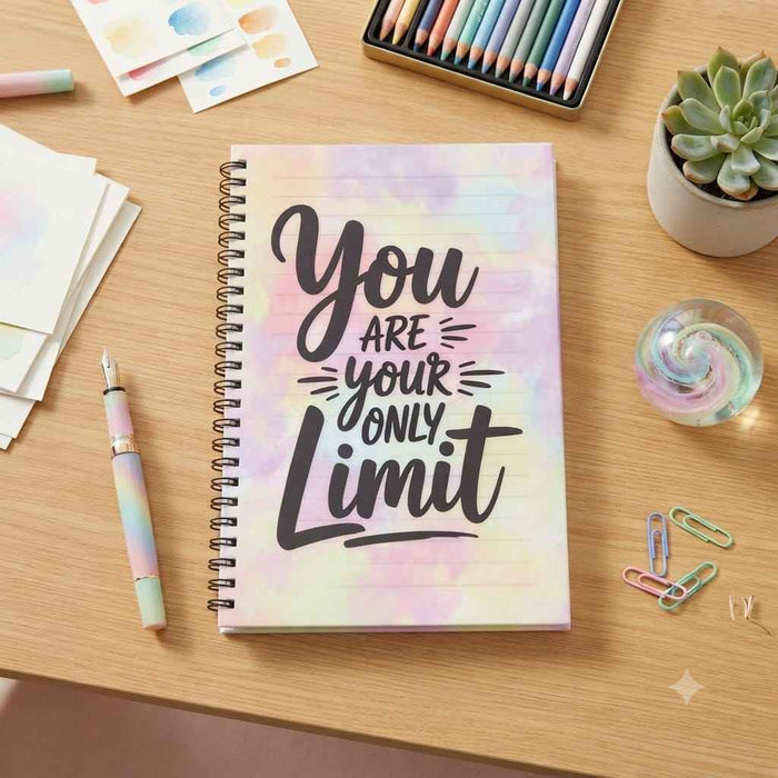 You are your only limit - A5 Spiral Notebook